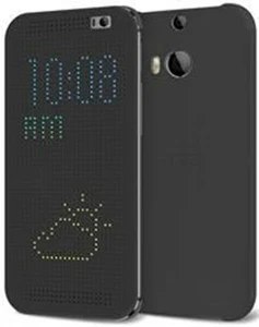 HTC HC M100 Dot View Case - To Suit HTC One (M8) - Black - Picture 1 of 1