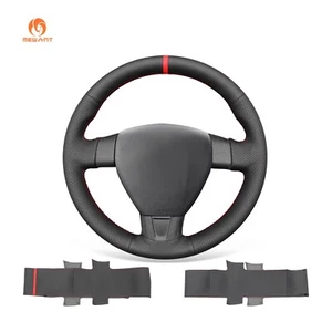 MEWANT DIY Black Artificial Leather Steering Wheel Cover for Skoda Fabia 2008 - Picture 1 of 9