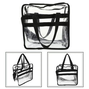 Transparent Handbag Clear Tote Beach Travel Toiletry Storage Miss Woman - Picture 1 of 12