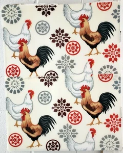 SET 2 TOVAGLIETTE SEMITRASPARENTI DA CUCINA IN PLASTICA 12" x 18", GALLI, REGGISENO - Foto 1 di 15