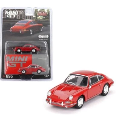 PORSCHE 901 - 1963 - signal red - MiJo - Mini GT 1:64