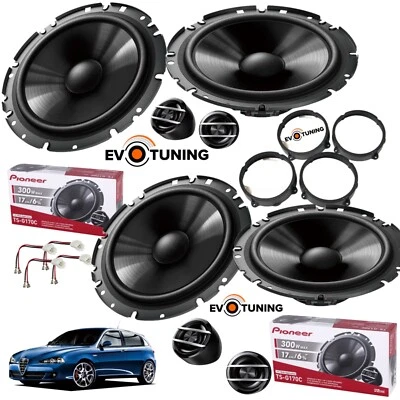 Kit 8 Casse Altoparlanti Pioneer Anteriori e Posteriori 2Vie per Alfa Romeo 147 - Immagine 1 di 4