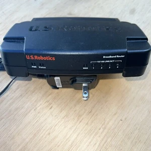 U.S.Robotics Broadband Ethernet RJ45 Router 8003 USR8003 With Power Supply USED - Photo 1/10