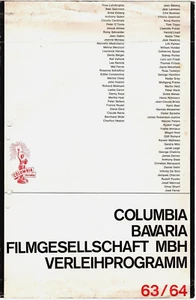Kino # Verleihprogramm # Verleihstaffel # Columbia-Bavaria # Jahrgang 1963-64 - Imagen 1 de 2