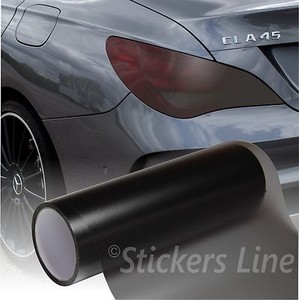 Película Adhesiva Apagón Para Faros Luces Coche Moto Camión Humo ' Mate 30x150