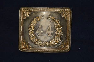 PLAQUE DE CEINTURON Mle 1845 OFFICIER TAMBOUR MAJOR-2° EMPIRE NAPOLEON III-1870 - Picture 1 of 2