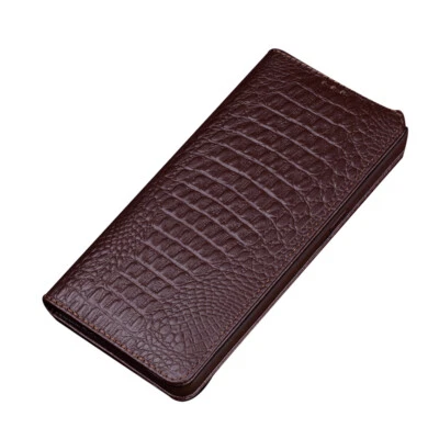 Crocodile Pattern Real Leather Case Cover for OnePlus - Image 1 of 4