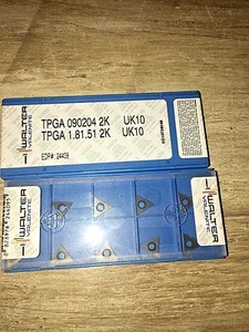 WALTER VALENITE CARBIDE INSERTS QUANTITY 10 TPGA 090204 2K UK10 1.81.51 2K UK10 - Imagen 1 de 1