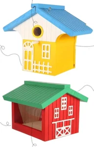 Kit de casa para pájaros de madera hágalo usted mismo Wild Birds para construir - casa para pájaros y comedero para pájaros madera - Imagen 1 de 5