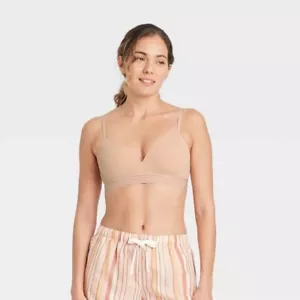 Sujetador push-up para mujer Auden sin cables - beige suave - talla 32B - Imagen 1 de 2