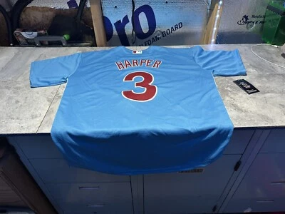 NWT Men’s Bryce Harper Phillies Powder Blue Jersey Size XLarge XL - Image 1 of 3