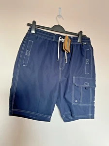 Regatta Mens Board Shorts Navy Blue Size 33-34" Board shorts Soft Feel Pockets - Picture 1 of 5