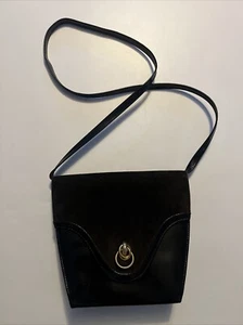VINTAGE BALLY Coordinates 1980's Black Patent Leather Purse - Picture 1 of 18