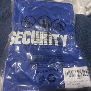 Security Dog Hoodies Chest Size 18.5 Black, Blue. Glow In Dark - Picture 1 of 2