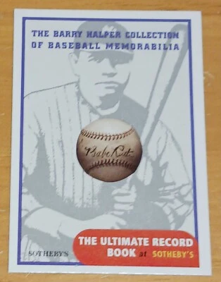 BABE RUTH - 1999 Sotheby's Barry Halper Collection #1 Ultimate Record Book - Image 1 of 2