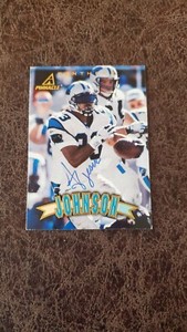 1997 Pinnacle Anthony Johnson #22 - Carolina Panthers - AUTOGRAPHED!