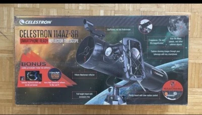 Celestron 114AZ-SR Smartphone Ready Reflector Telescope! - Image 1 of 3