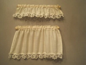 Doll House Curtains & Valance white    $15.91 - Picture 1 of 1