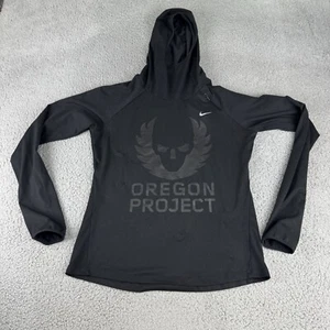 Womens Medium NIKE RUNNING OREGON PROJECT ESSENTIAL HOODIE JACKET Black - Picture 1 of 17