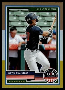 2023 Panini Stars & Stripes GAVIN GRAHOVAC BRONZE SILVER & GOLD PRIZM #50 - Picture 1 of 2