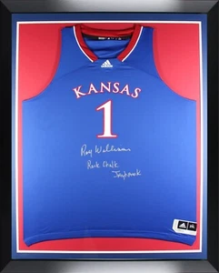 Roy Williams Autographed Kansas Jayhawks KU Signed Adidas Framed Jersey JSA COA - Picture 1 of 4