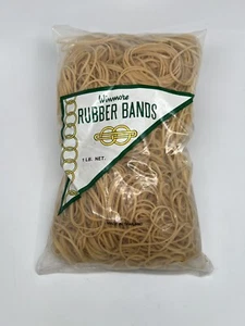 Winmore Rubber Bands Size 18 1 lb./BG 3"x1/16" Natural Crepe 79011, 1 bag - Picture 1 of 1