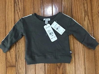 NWT SPLENDID Nordstrom Toddler Long Sleeve Sweatshirt Top Size 3-6M  Gray (K1-1) - Image 1 of 4