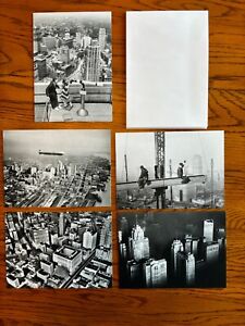 Set of 5 note cards Detroit MI B&W photography vintage Penobscot Zeppelin River