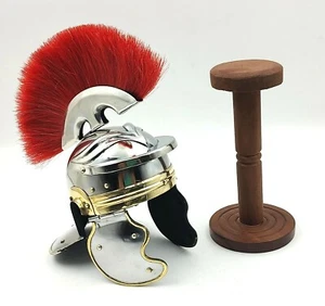 Mini Roman Centurion Helmet with Display Stand Warrior Spartan Helmets - Picture 1 of 6