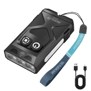 High Light UV EDC wiederaufladbare LED Schlüsselanhänger Taschenlampe IPX65 Stromausfall Einsatz - Bild 1 von 20