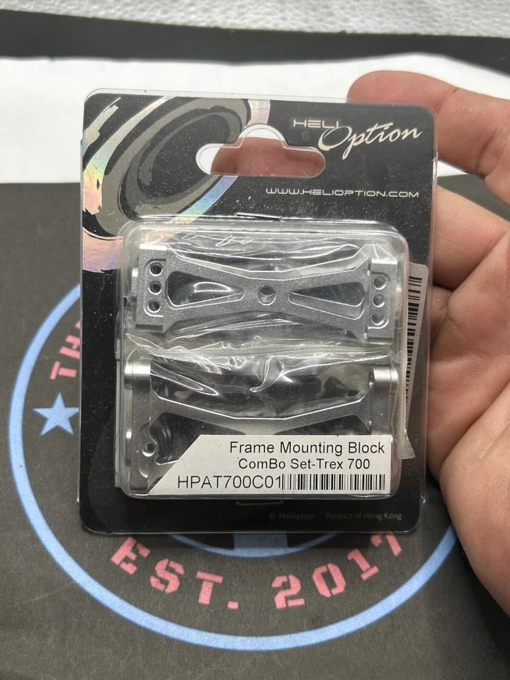 Heli Options. Frame Mounting Block ComBo Set-Trex 700 HPAT700C01 - Image 1 of 1