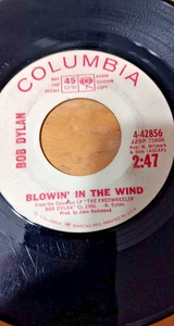 Bob Dylan BLOWIN' IN THE WIND / DON'T THINK TWICE IT'S ALL RIGHT VG+ Promo - Picture 1 of 2
