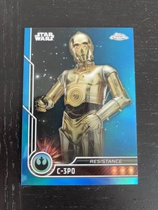 C-3PO 2024 Topps Chrome Star Wars Blue Refractor /150 #109 - Picture 1 of 2