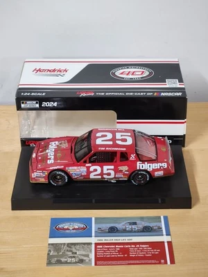 2024 #25 Tim Richmond Folgers Chevy Aerocoupe 1986 Pocono Win 1/24 Action - Image 1 of 2