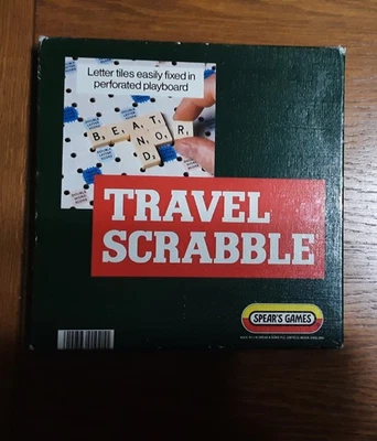 Vintage Travel Scrabble Game Spears Games, Clip In Tiles - Image 1 of 3