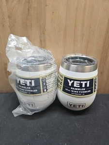 Yeti Rambler Weinbecher isoliert Edelstahl weiß 10 oz 2er Set - Bild 1 von 3