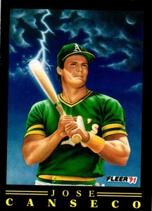 Tarjeta coleccionable Fleer 1991 - Jose Canseco #6 - Imagen 1 de 2