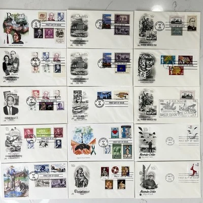 15 First Day of Issue Postal Covers Historic FDC 1996-98 Culture Lot #26 - Image 1 of 4