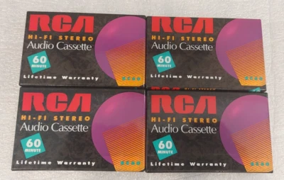 CINTAS CASETE AUDIO BLANCO estéreo Hi Fi RCA 60 min nuevas. Precintado. Foto 1 de 4