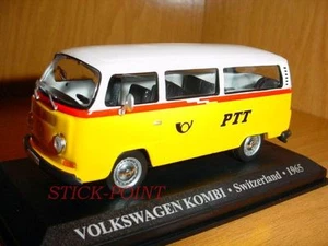 VOLKSWAGEN KOMBI COMBI PTT SWITZERLAND 1965 1:43 RARE - Foto 1 di 1