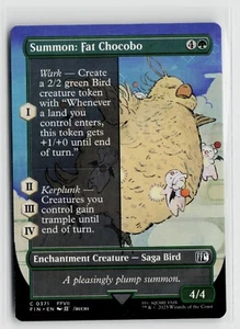 Magic The Gathering Final Fantasy Summon Fat Chocobo Borderless 371 x1 casi nuevo común - Imagen 1 de 2