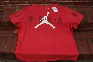 *NEW* Nike Air Jordan STRETCHED JUMPMAN LOGO Lobster Red Men's T-Shirt 3XL/XXXL - Picture 1 of 4