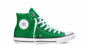 Uomo Suola Alta Sneakers Scarpe Bianco-Verde