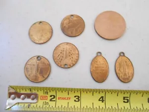 RARE OLDER LOT / SET NEW YORK EMPIRE STATE BUILDING STATUE OF LIBERTY COIN TOKEN - Picture 1 of 6