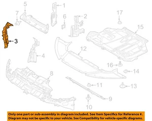 FORD OEM 12-16 Focus Splash Shield-Air Guide Right CM5Z8310B - Bild 1 von 2
