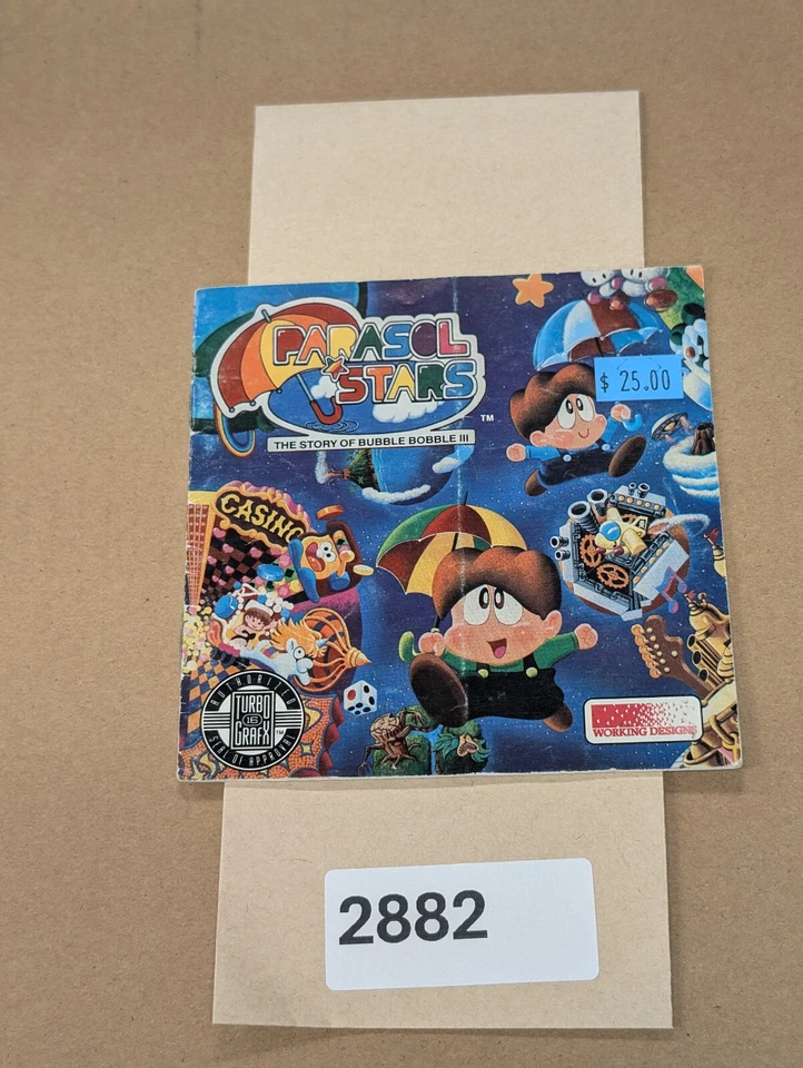 Parasol Stars - Turbo Grafx - Manual Only **NO GAME! - Image 1 of 2