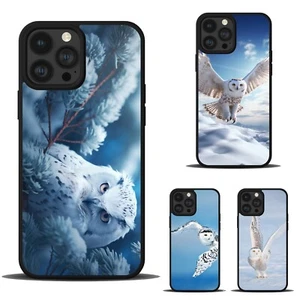 Field Snowy Owl White For Apple iPhone SE 11 12 13 14 15 16 Anti scratch Cover - Picture 1 of 25