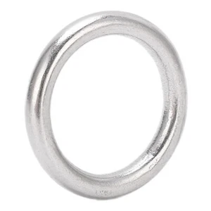 5PCS Welded O Ring Stainless Steel Marine Grade Round Ring For Sailing Divi SAP - Picture 1 of 21