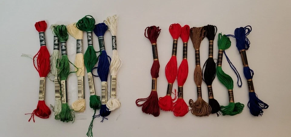 DMC Iris Rayon Needlework Embroidery Floss Thread Lot 14 Skein Multi Color - Image 1 of 4