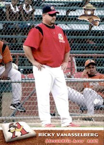 2007 Alexandria Aces Grandstand #25 Ricky Vanasselberg Manager Baseball Card